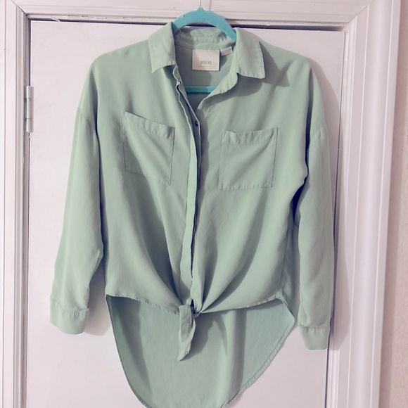 Maeve Anthropologie Sandbridge button up size xs - Picture 3 of 7